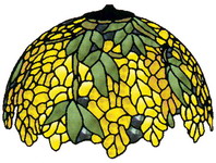 Sárga virágos Tiffany lámpa sablon