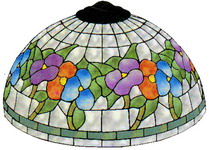 Virágos Tiffany lámpa sablon