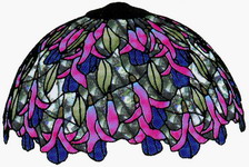 Ez is egy színes virágos Tiffany lámpa sablon