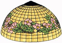 Virágmintás Tiffany lámpa sablon