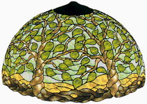 Fákat ábrázoló Tiffany lámpa sablon
