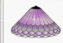 Különleges formájú és mintázatú Tiffany lámpa sablonja
