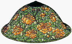 Rózsákkal díszített Tiffany lámpa sablon