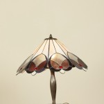 Asztali Tiffany lámpa szögletes mintákkal
